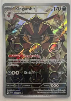 Pokemon Kingambit Illustration Rare Holo Full Art SV01 #220/198 - Image 1
