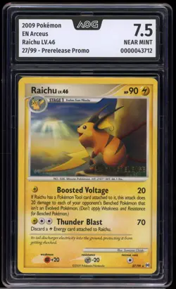 Raichu - #27 Arceus - Prerelease Promo - Englisch - AOG 7.5 Near Mint - Image 1