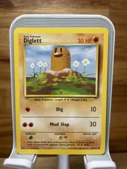 Pokemon TCG - Diglett (47/102) - Base Set - Fight Symbol Error/Misprint - Image 1