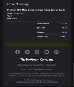 Pokemon Chaos Rising Booster Bundle Boxes - 2x Factory Sealed Boxes PRESALE - Image 2
