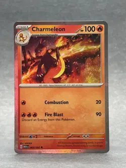 Pokemon - 005/165 Charmeleon SV Scarlet & Violet 151 Uncommon Cosmos Holo NM TCG - Image 1