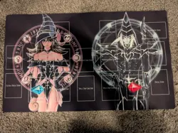 Dark Magician And DARK MAGICIAN GIRL TCG OCG Playmat - Yugioh! Mat - Image 1