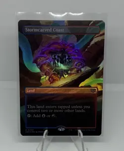 Stormcarved Coast (Borderless) (Foil) 0304 (R) MTG Secrets of Strixhaven (SOS) - Image 1