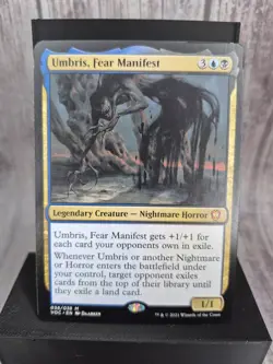 MTG Umbris Fear Manifest #38 Commander Innistrad Crimson Vow - Image 1
