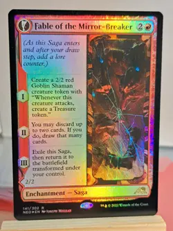Fable of the Mirror-Breaker Kamigawa: Neon Dynasty Foil Magic the Gathering Card - Image 1