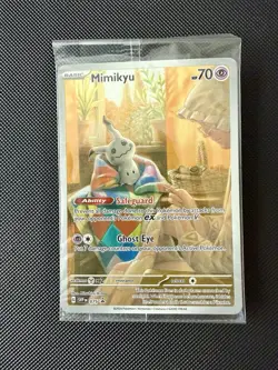SEALED Pokemon Mimikyu SVP 075 Paldean Fates Black Star Promo - Image 1