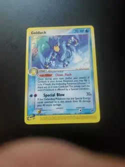 2003 Pokemon - Golduck 17/100 EX Sandstorm Non-Holo Rare Vintage LP - Image 1