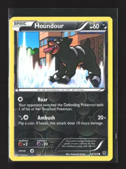 Pokemon Plasma Blast #55/101 Reverse Holo Houndour - Image 1