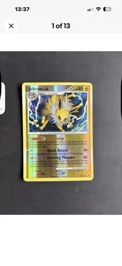 Pokemon TCG Jolteon 2 Card Bundle Reverse & Non Holo Rising Rivals Private Listi - Image 1