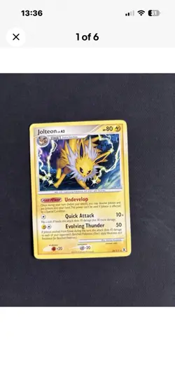 Pokemon TCG Jolteon 2 Card Bundle Reverse & Non Holo Rising Rivals Private Listi - Image 3