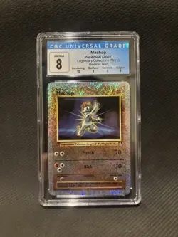 Pokemon TCG Machop Legendary Collection 79/110 Reverse Holo 2002 Eng CGC 8 - Image 1