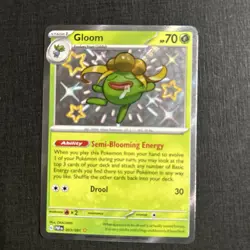 Gloom 093/091 Shiny Rare Paldean Fates Pokemon NM A - Image 1