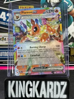 Pokemon TCG Flareon EX Prismatic Evolutions Double Rare Holo Card 014/131 NM - Image 1
