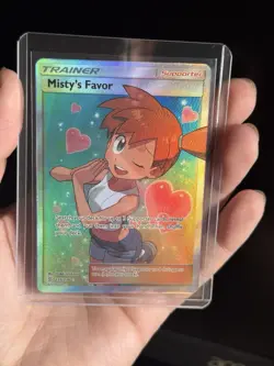 Pokemon Misty's Favor 235/236 Unified Minds Full Art Ultra Rare Holo TCG Card - Image 3