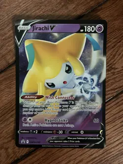 Pokemon Jirachi v SWSH299 Jumbo Card Regular NM Oversized - Image 1