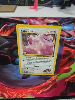 Koga's Ditto Holo Rare Unlimited 10/132 Gym Challenge Pokemon#11 - Image 1