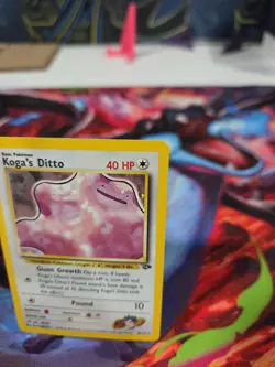 Koga's Ditto Holo Rare Unlimited 10/132 Gym Challenge Pokemon#11 - Image 2