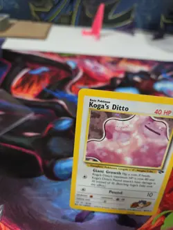 Koga's Ditto Holo Rare Unlimited 10/132 Gym Challenge Pokemon#11 - Image 3