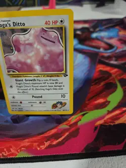 Koga's Ditto Holo Rare Unlimited 10/132 Gym Challenge Pokemon#11 - Image 5