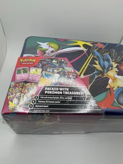 Pokemon TCG Mega Evolution Series Collector Tin 2025 Arceus Lucario - Image 5
