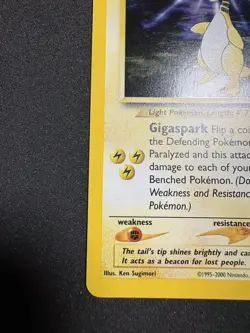 Pokemon TCG Ampharos Neo Genesis 1 Holo Unlimited Holo Rare - Image 3