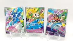 Pokemon First Partner Illustration Collection 3 card gen 7 (Alola set) Rowlet - Image 1