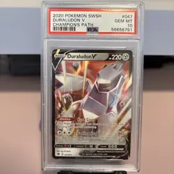 Pokemon Duraludon V 47/73 Champions Path Holo PSA 10 - Image 1