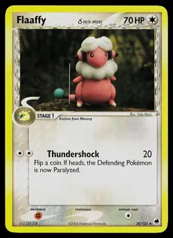 Pokemon Card - Flaaffy Dragon Frontiers 30/101 Uncommon - Image 1