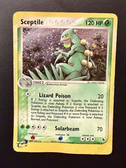 Pokemon Sceptile EX Ruby & Sapphire Holo Rare 11/109 (2003) - DMG - Image 1