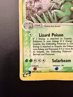 Pokemon Sceptile EX Ruby & Sapphire Holo Rare 11/109 (2003) - DMG - Image 5