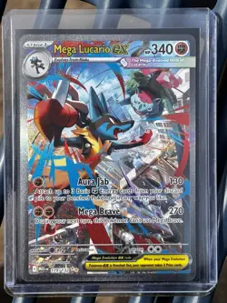 Mega Lucario ex 179/132 Full Art Pokemon Card – Chase 🔥 Near Mint – Mega Evo - Image 1