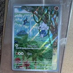 Pokemon Meditite Illustration Rare Holo 153/142 SV07: Stellar Crown Basic 70 HP - Image 1