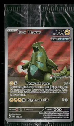 Pokemon Card - Iron Thorns SVP098 Black Star Promo 098 Pokemon Center Sealed - Image 1