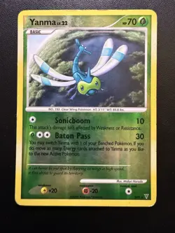 Pokemon TCG Yanma SH9-12 Shiny Holo Rare Reverse Supreme Victors 2009 Single MP - Image 1