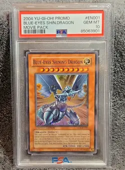 Blue-Eyes Shining Dragon MOV-EN001 2004 Yu-Gi-Oh! PSA 10 - Image 1