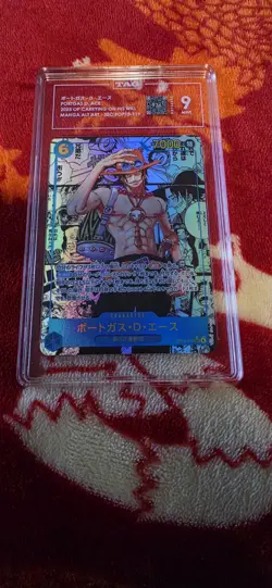 TAG 9 Portgas D. Ace Manga Alt Art OP13-119 SEC ONE PIECE Card Japanese 2025 JP - Image 1