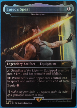 Totec's Spear | Shadowspear (Secret Lair Promo) FOIL NM CARD (502036) ABUGames - Image 1
