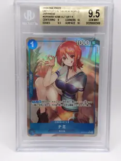 2024 One Piece Japanese Nami OP09-050 R (Alt Art) BGS 9.5 - Image 1