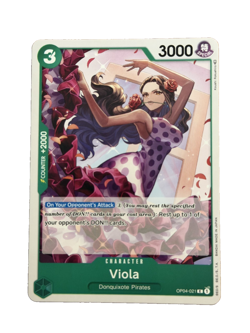 New: One Piece CCG Viola OP04-021 Kingdoms of Intrigue Regular Common - Image 1