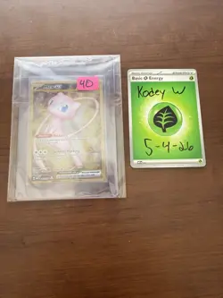 Mew ex - (151 Metal Card) 205/165 Sv: Scarlet & Violet 151 - Image 1