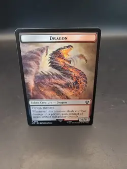 MTG LOTR T 0014 Token Creature Dragon/Wrath T 0007 Card - Image 1