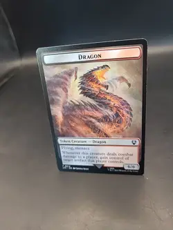 MTG LOTR T 0014 Token Creature Dragon/Wrath T 0007 Card - Image 3