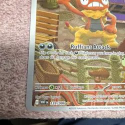 Pokemon Scrafty Full Art Holo Illustration Rare 120 HP 139/086 English Card 2025 - Image 2