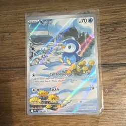 Pokemon Piplup 098/094 Me02: Phantasmal Flames Illustration Rare Holo Card - Image 1