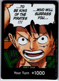 DON!! Card (Monkey.D.Luffy) (1st Anniversary) English - One Piece Card - NM - Image 1