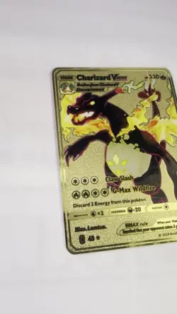 Charizard VMAX 330Hp Gold Metal Pokemon Card Fan Art! - Image 2