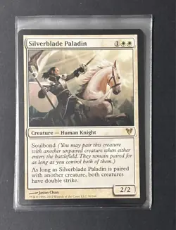 MTG Magic the Gathering Silverblade Paladin - Avacyn Restored NM Unplayed - Image 1