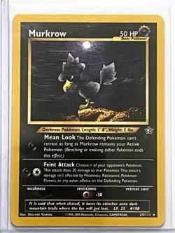 Pokemon Card - Murkrow Neo Genesis 24/111 Rare - Image 1