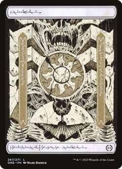 Plains (267) (Phyrexian) [Phyrexia: All Will Be One] Foil Near Mint - Image 1