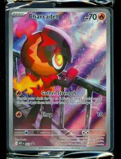 Pokemon CHARCADET MEP 022- Phantasmal Flames - ILLUSTRATION RARE PROMO - Sealed - Image 1